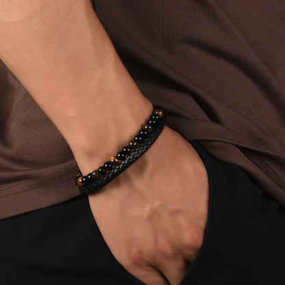 Pulsera “Escudo del Hijo” – Ojo de Tigre