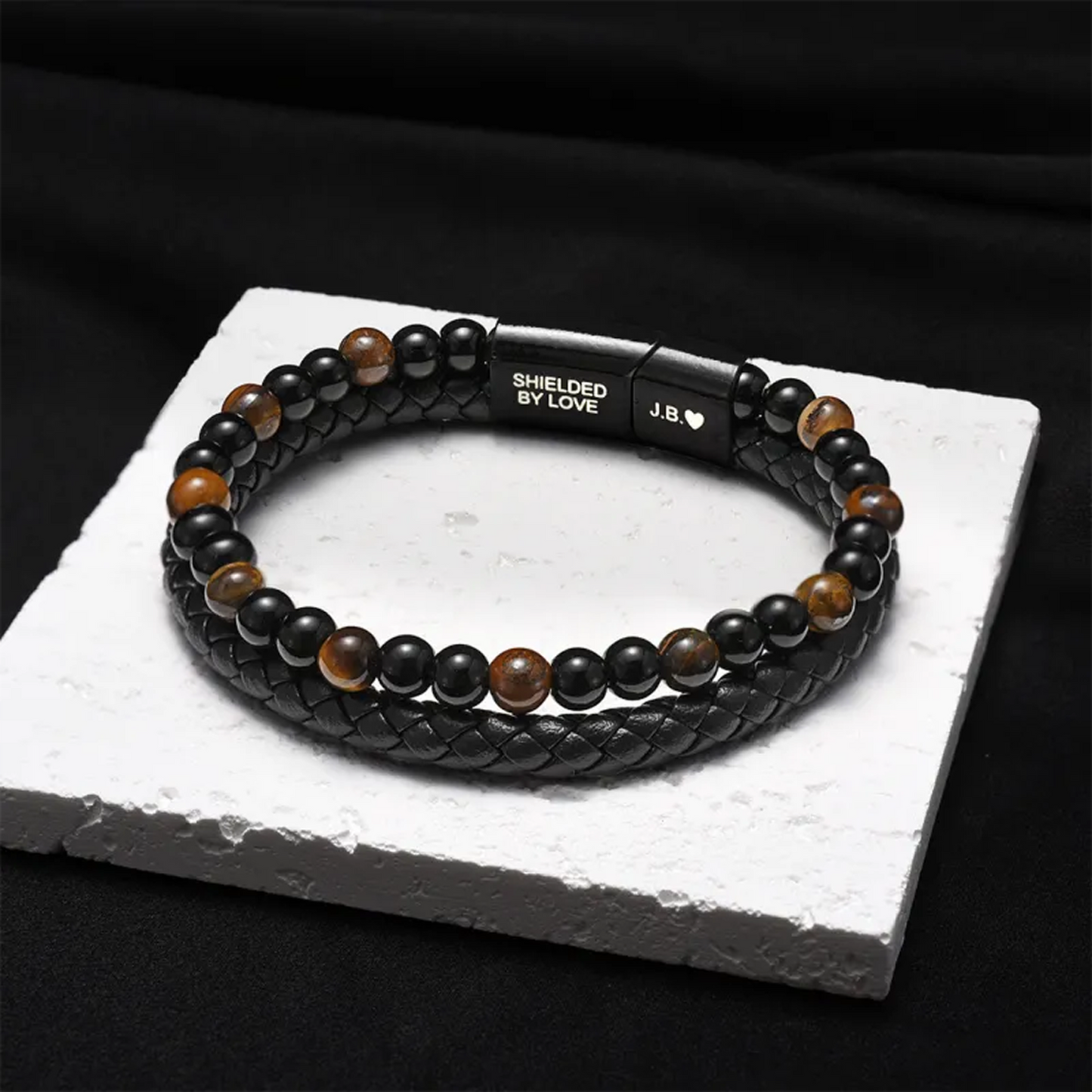 Pulsera “Escudo del Hijo” – Ojo de Tigre