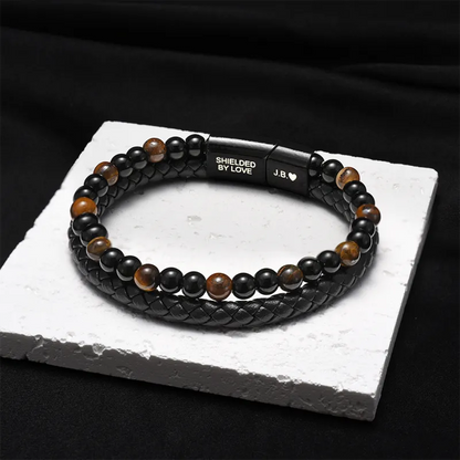 Pulsera “Escudo del Hijo” – Ojo de Tigre