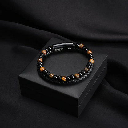 Pulsera “Escudo del Hijo” – Ojo de Tigre