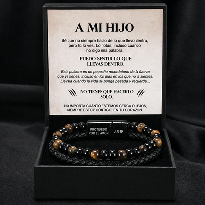 Pulsera “Escudo del Hijo” – Ojo de Tigre